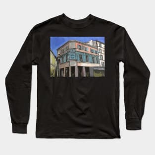 France, Blue Department Store Long Sleeve T-Shirt